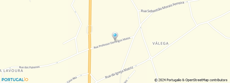 Mapa de Rua Professor Domingos Matos