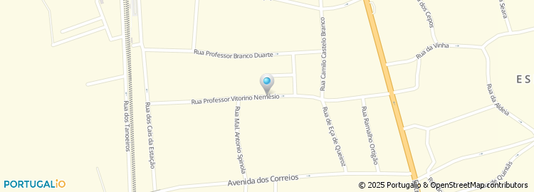 Mapa de Rua Professor Vitorino Nemésio