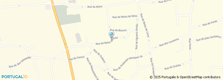Mapa de Rua Relva de Trás