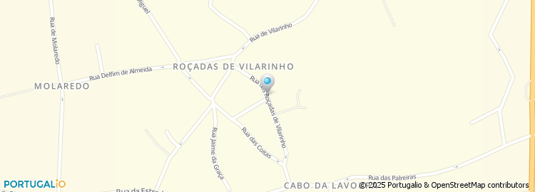 Mapa de Rua Roçadas de Vilarinho