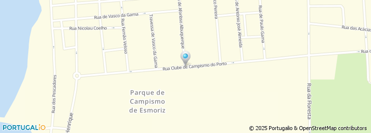 Mapa de Travessa Clube do Campismo do Porto