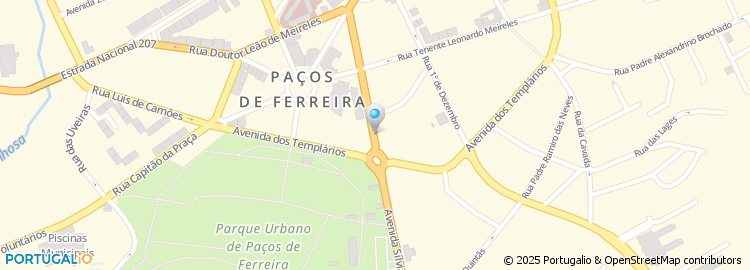 Mapa de Avenida dos Templários