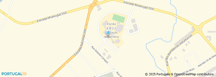 Mapa de Rua da Escola Preparatória