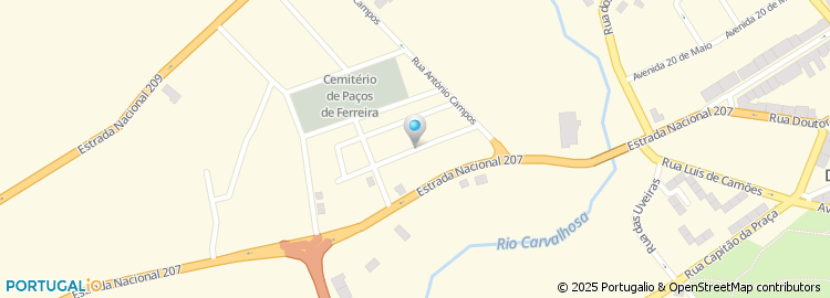 Mapa de Rua Professor Vieira Diniz