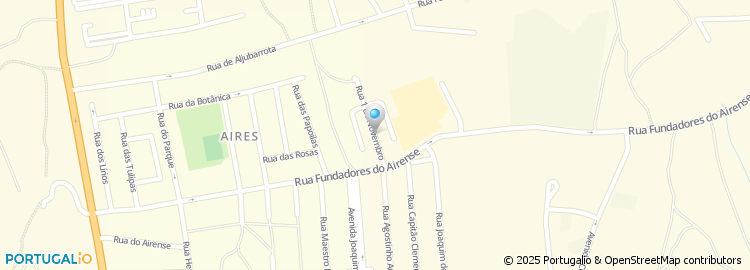 Mapa de Rua 1º de Novembro