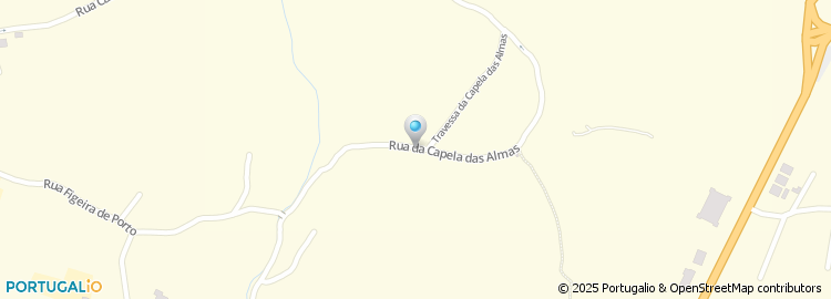 Mapa de Rua da Capela das Almas