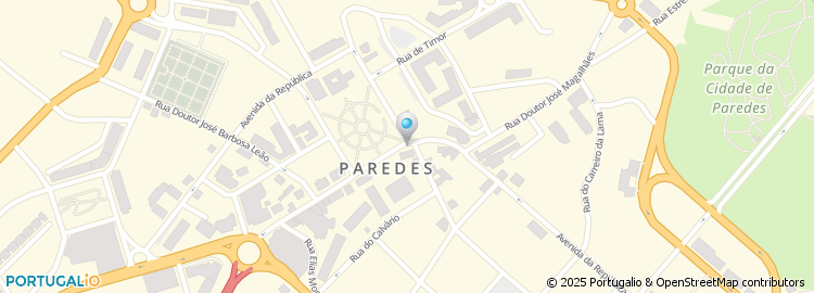 Mapa de Rua da Misericórdia de Paredes