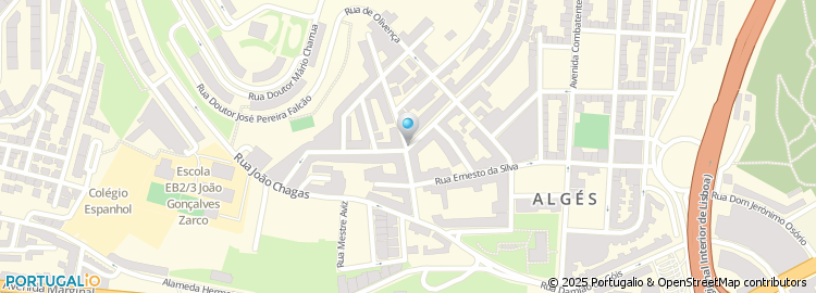 Mapa de Pastelaria Aurora Alges, Lda