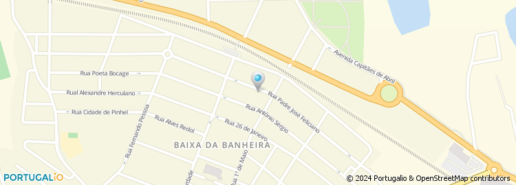 Mapa de Pastelaria Cafe Central da Baixa da Banheira, Unipessoal, Lda