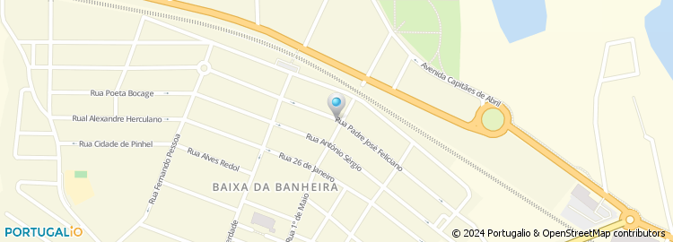 Mapa de Pastelaria Cafe Central da Baixa da Banheira, Lda