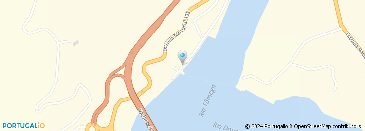 Mapa de  Nova Ponte Sobre O Rio Douro