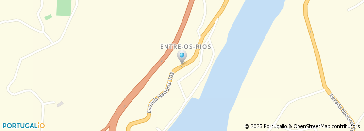 Mapa de Ponte Duarte Pacheco