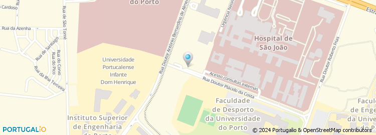 Mapa de Perfumaria Barreiros Faria, Campus de São Jõao