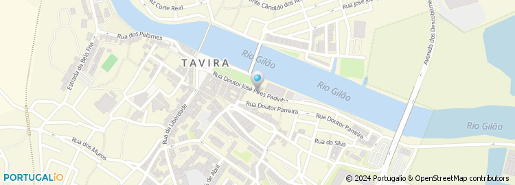 Mapa de Perfumaria Barreiros Faria, Tavira