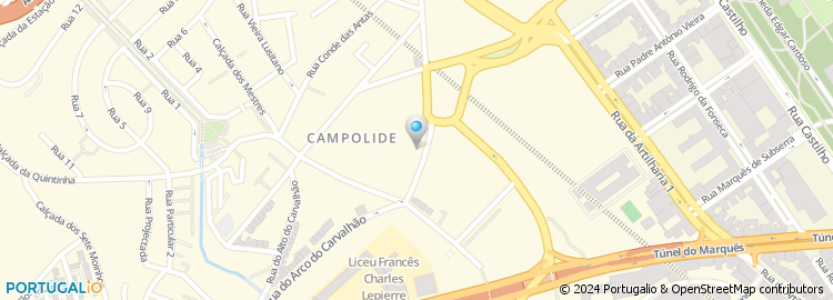 Mapa de Pingo Doce, Campolide
