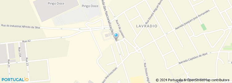 Mapa de Pingo Doce, Lavradio - Barreiro