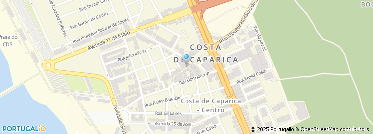 Mapa de Pizza Hut, Costa da Caparica