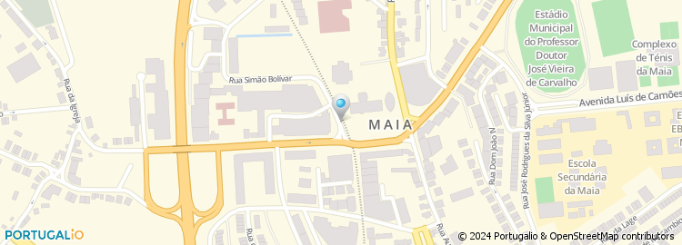 Mapa de Pizza Hut, Maia