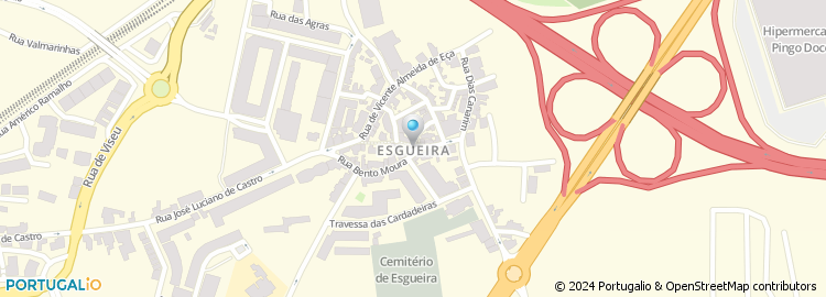 Mapa de Pluricosmética, Centro Comercial Pingo Doce de Aveiro