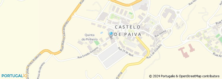 Mapa de Policlinica de Castelo de Paiva