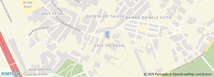 Mapa de Policlínica Vale Fetal - Actividades Médicas Lda
