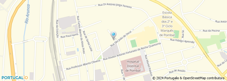 Mapa de Rua Comendador Tomé Feteira