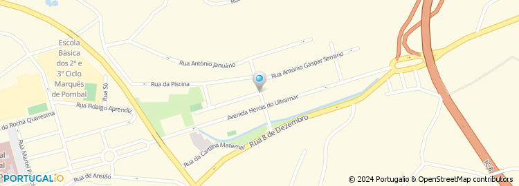 Mapa de Rua Professor Alberto Martins Oliveira