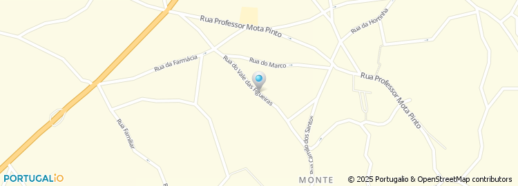 Mapa de Rua Vale das Oliveiras