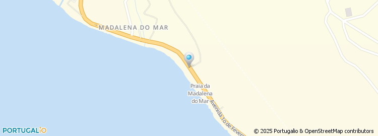 Mapa de Caminho da Praia