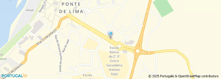 Mapa de Feijôs - Ribeira