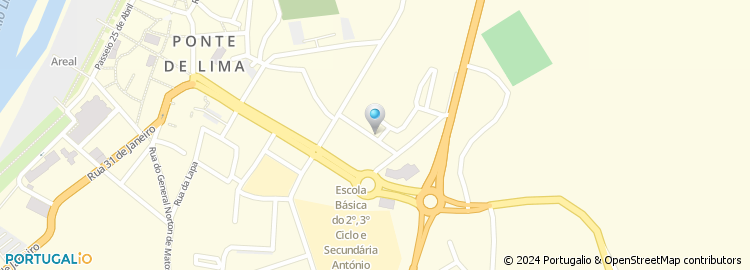 Mapa de Rua da Cidade de Xinzo de Limia