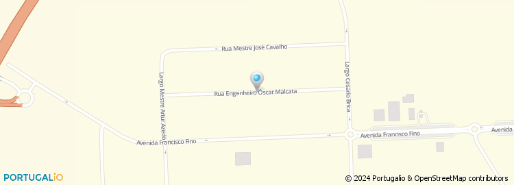 Mapa de Rua Engenheiro Óscar Malcata