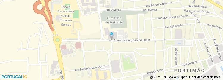 Mapa de Rua da Escola Manuel Teixeira Gomes