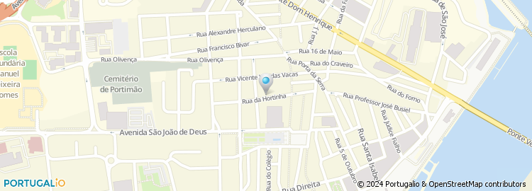Mapa de Rua Jaime Palhinha