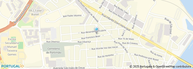 Mapa de Rua Doutor António Granjo