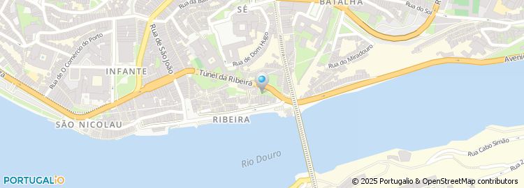 Mapa de Túnel da Ribeira