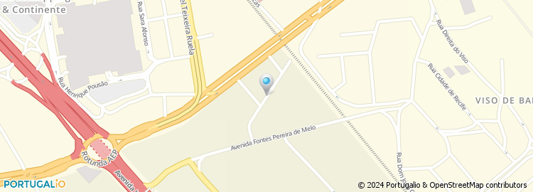 Mapa de Rua Rui de Serpa Pinto