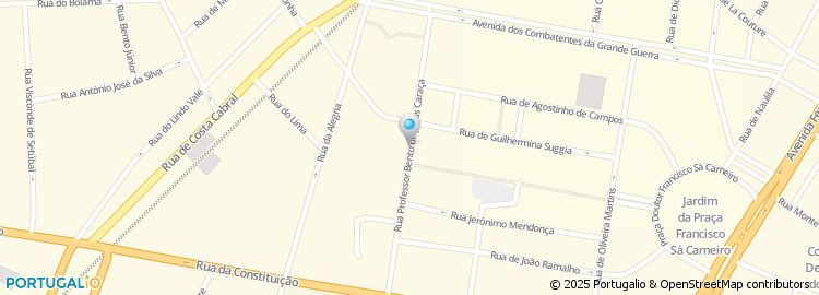 Mapa de Rua Alfredo Allen