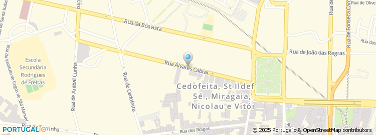 Mapa de Rua Álvares Cabral