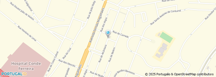 Mapa de Rua Benfica