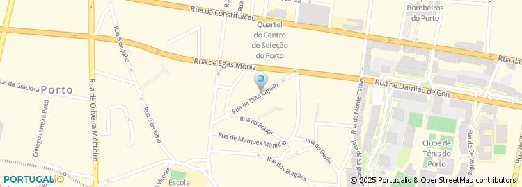 Mapa de Rua Brito Capelo