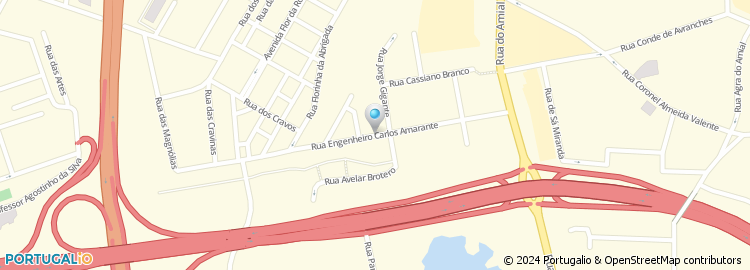Mapa de Rua Carlos Carneiro