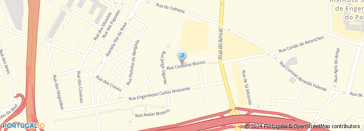 Mapa de Rua Cassiano Branco
