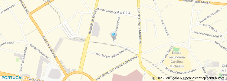 Mapa de Rua Cónego Ferreira Pinto