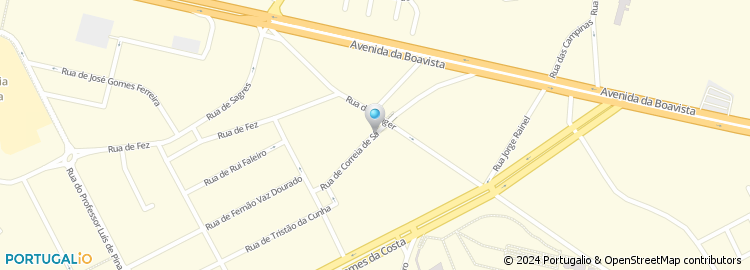 Mapa de Rua Correia de Sá