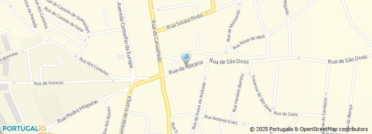 Mapa de Rua da Natária