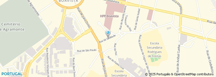 Mapa de Rua da Saudade