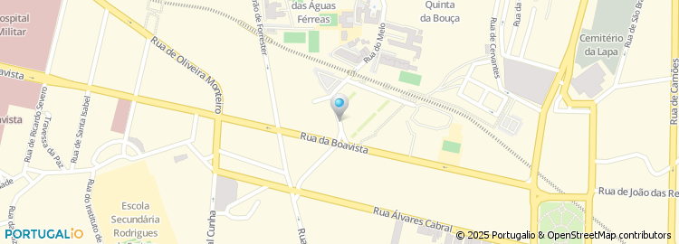 Mapa de Rua das Águas Férreas