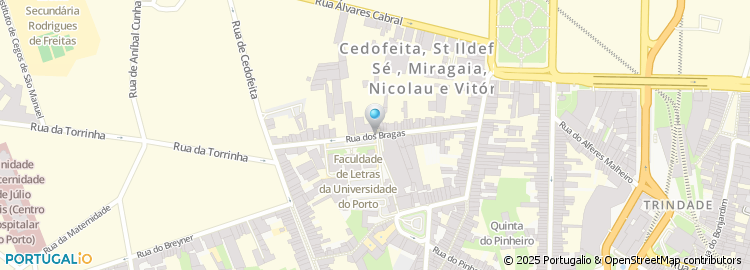 Mapa de Rua das Bragas