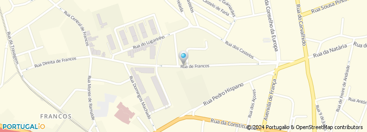 Mapa de Rua de Francos